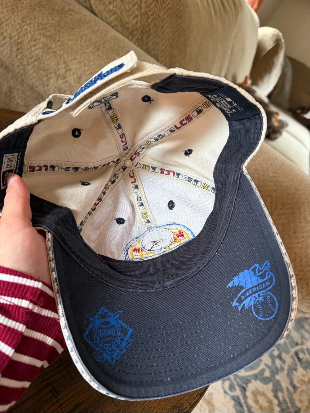 New Era Chicago White Sox 2005 League Champions White/Navy Adjustable Cap OS
